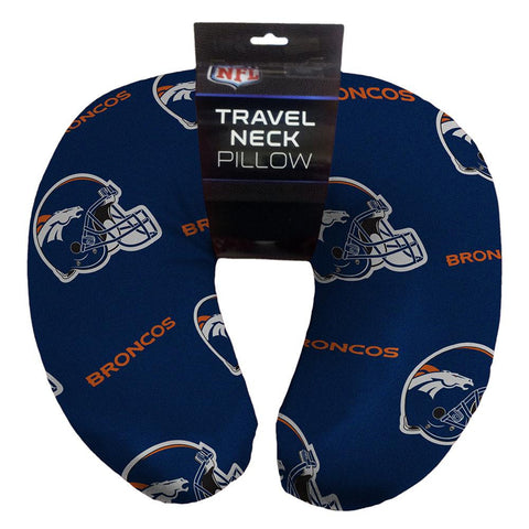 Denver Broncos NFL Beadded Spandex Neck Pillow (12in x 13in x 5in)