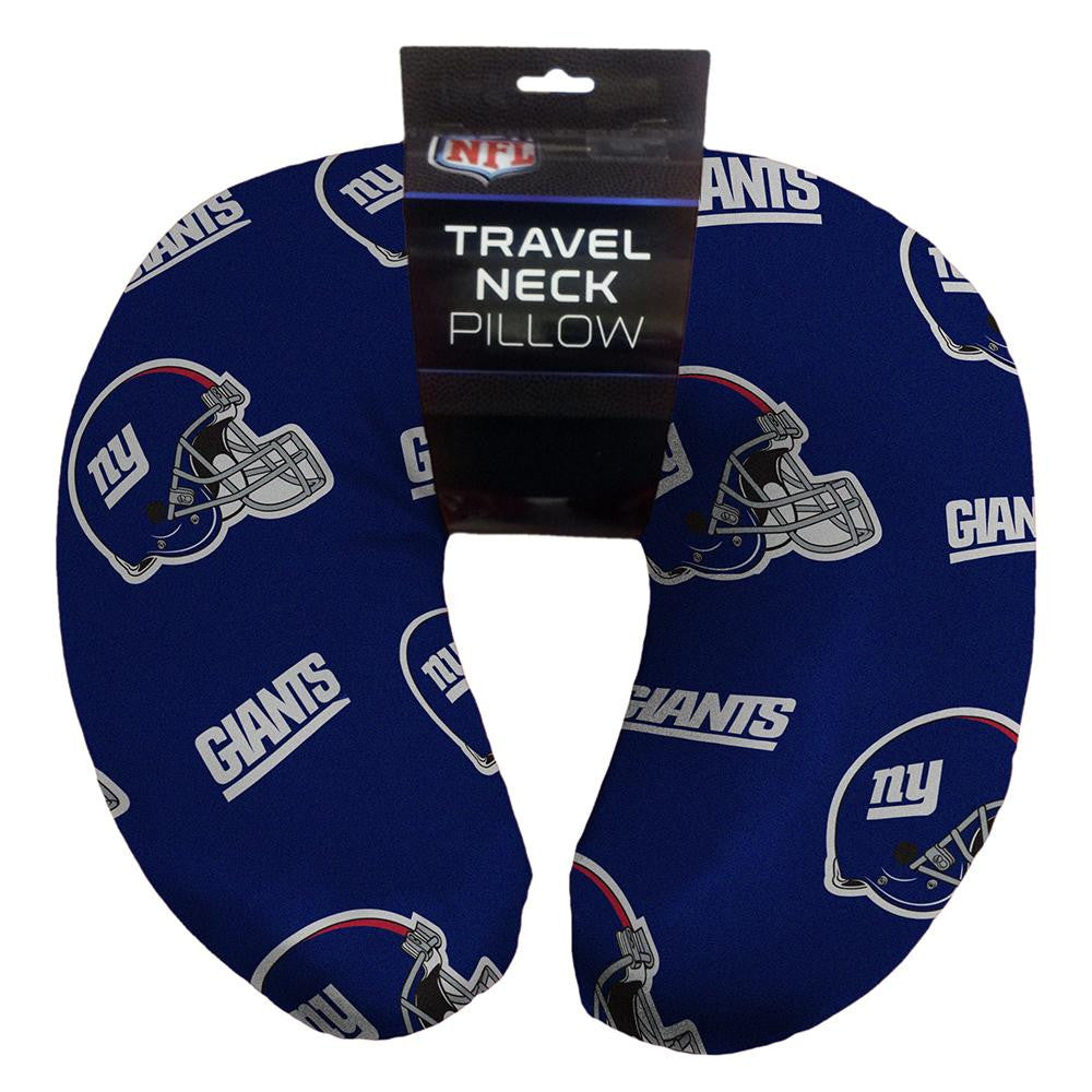 New York Giants NFL Beadded Spandex Neck Pillow (12in x 13in x 5in)