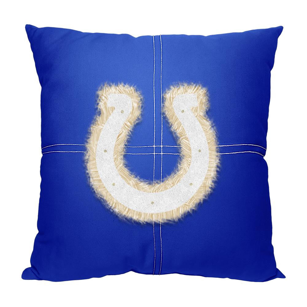 Indianapolis Colts NFL Team Letterman Pillow (18x18)