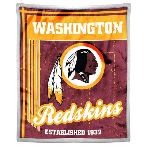 Washington Redskins NFL Mink Sherpa Throw (50in x 60in)
