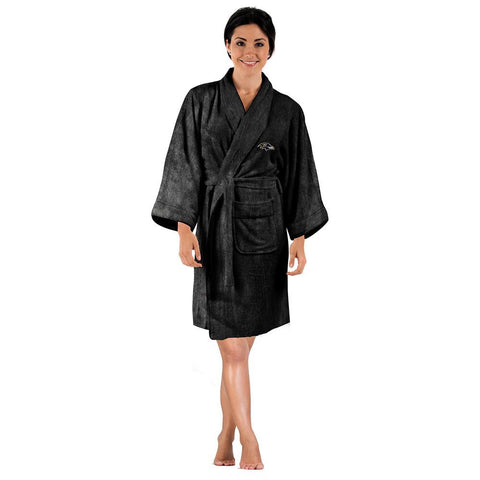 Baltimore Ravens NFL Silk Touch Women's Bath Robe