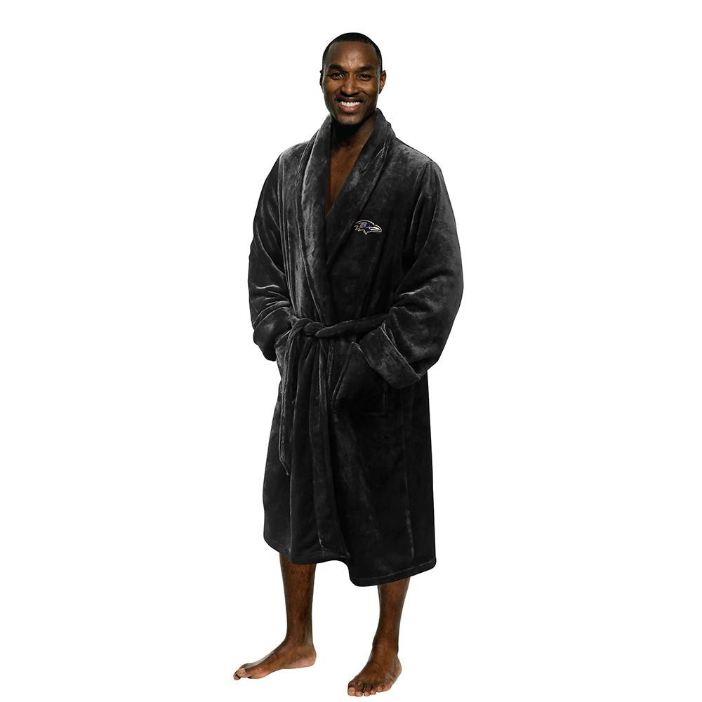 Baltimore Ravens NFL Men's Silk Touch Bath Robe (S-M)