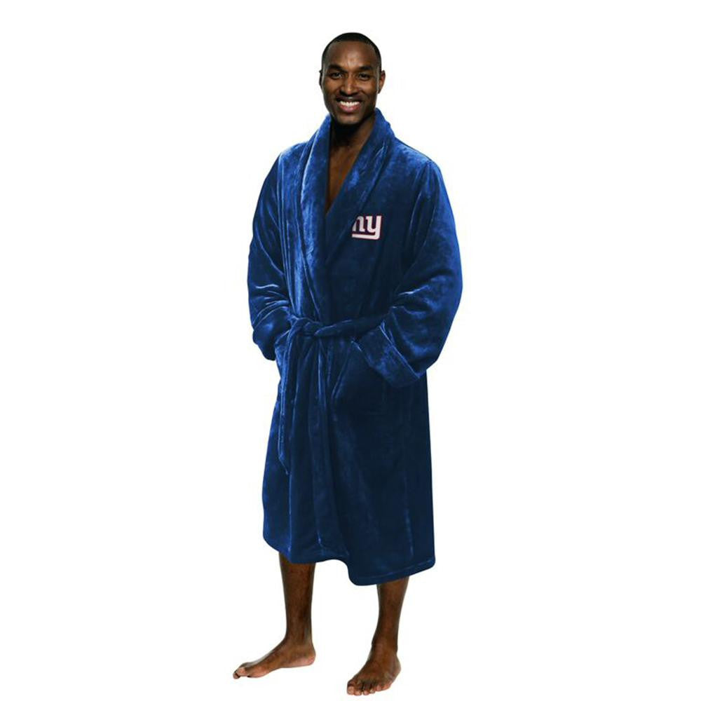 New York Giants NFL Men's Silk Touch Bath Robe (L-XL)