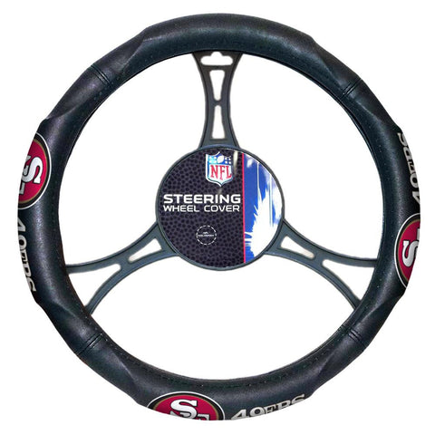 San Francisco 49ers NFL Steering Wheel Cover (14.5 to 15.5)