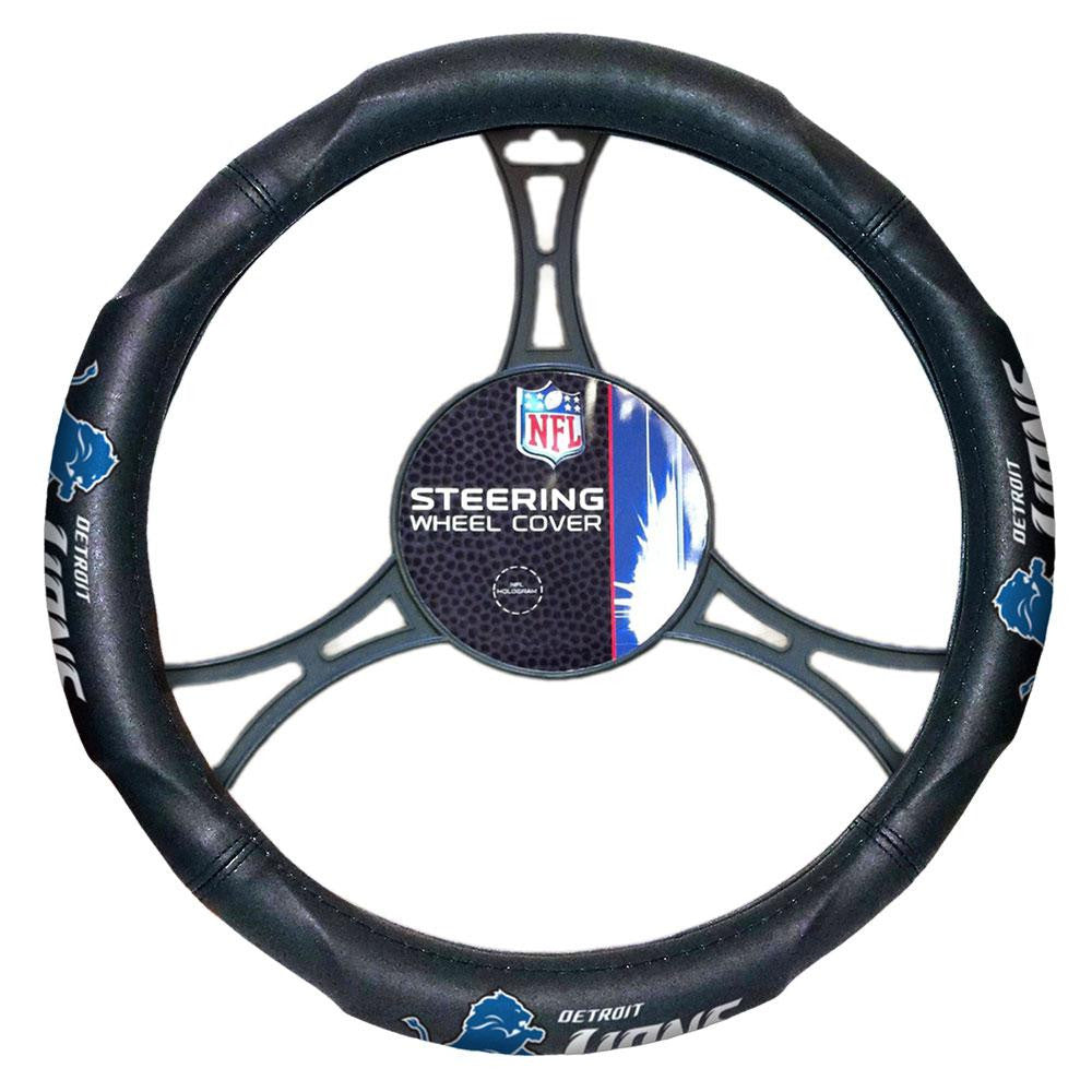 Detroit Lions NFL Steering Wheel Cover (14.5 to 15.5)