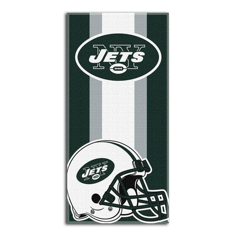 New York Jets NFL Zone Read Cotton Beach Towel (30in x 60in)