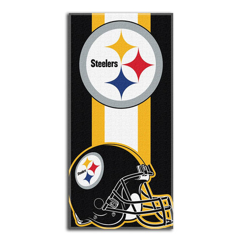 Pittsburgh Steelers NFL Zone Read Cotton Beach Towel (30in x 60in)