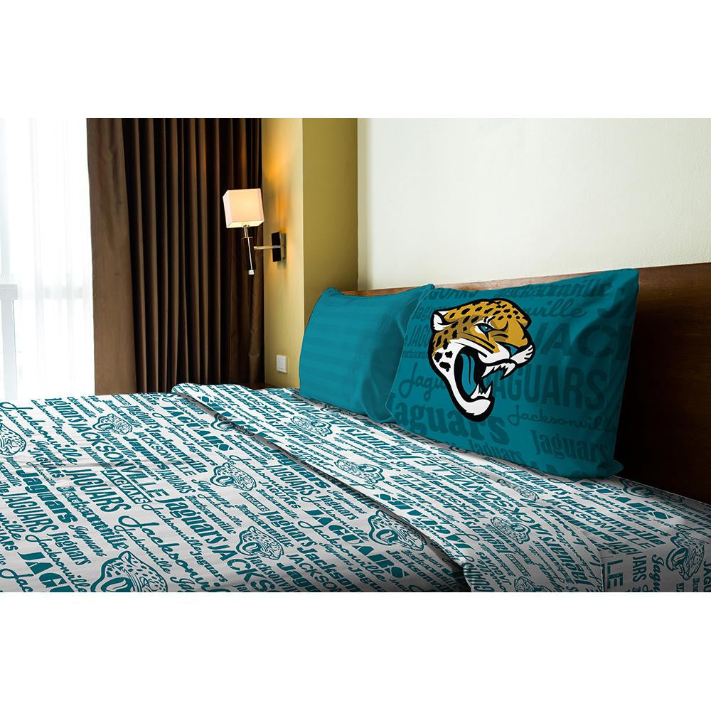 Jacksonville Jaguars NFL Twin Sheet Set