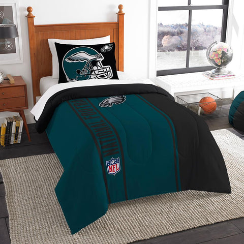 Philadelphia Eagles NFL Twin Comforter Set (Soft & Cozy) (64 x 86)