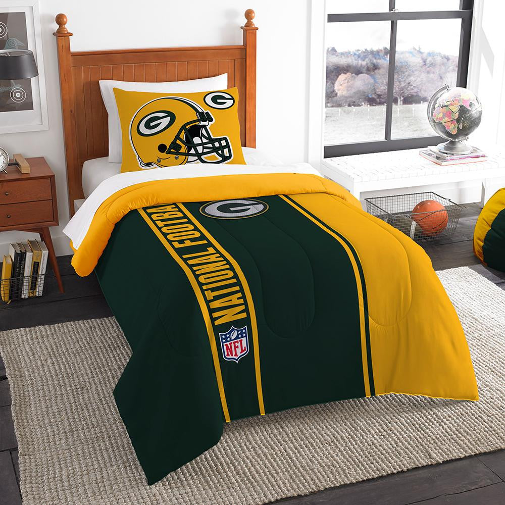 Green Bay Packers NFL Twin Comforter Set (Soft & Cozy) (64 x 86)