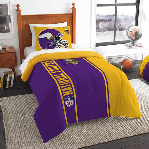 Minnesota Vikings NFL Twin Comforter Set (Soft & Cozy) (64 x 86)