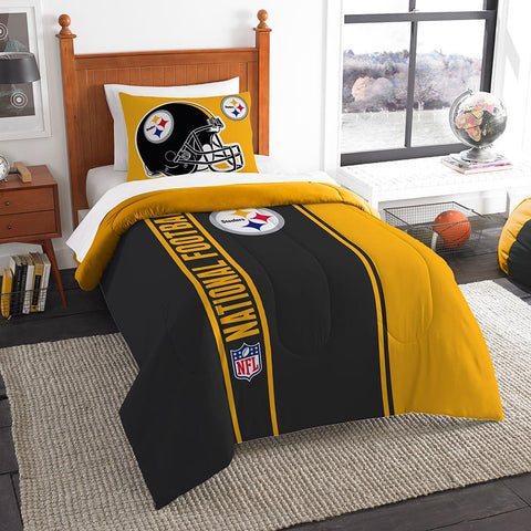 Pittsburgh Steelers NFL Twin Comforter Set (Soft & Cozy) (64 x 86)