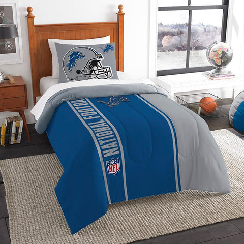 Detroit Lions NFL Twin Comforter Set (Soft & Cozy) (64 x 86)