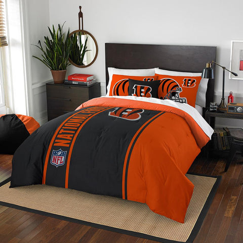 Cincinnati Bengals NFL Full Comforter Set (Soft & Cozy) (76 x 86)