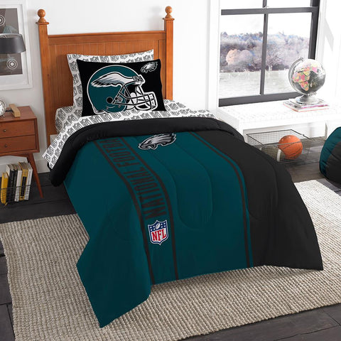 Philadelphia Eagles NFL Twin Comforter Bed in a Bag (Soft & Cozy) (64in x 86in)