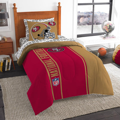 San Francisco 49ers NFL Twin Comforter Bed in a Bag (Soft & Cozy) (64in x 86in)