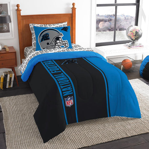 Carolina Panthers NFL Twin Comforter Bed in a Bag (Soft & Cozy) (64in x 86in)