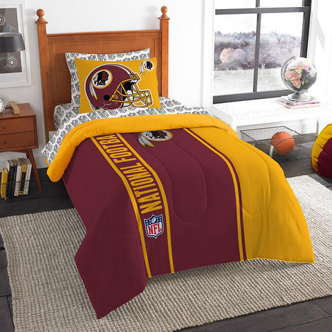 Washington Redskins NFL Twin Comforter Bed in a Bag (Soft & Cozy) (64in x 86in)