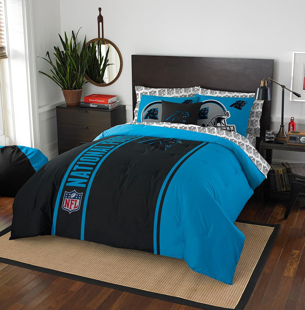 Carolina Panthers NFL Full Comforter Bed in a Bag (Soft & Cozy) (76in x 86in)