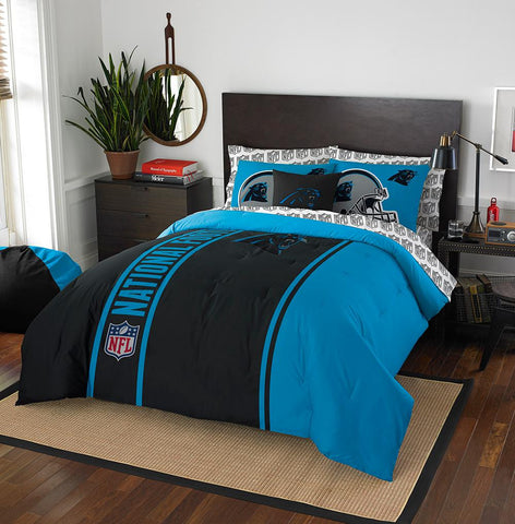 Carolina Panthers NFL Full Comforter Bed in a Bag (Soft & Cozy) (76in x 86in)