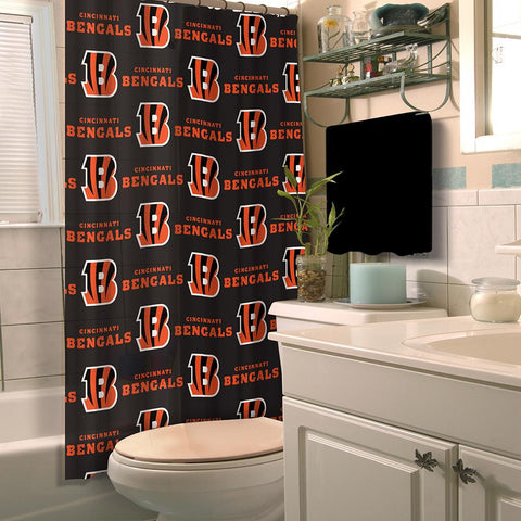 Cincinnati Bengals NFL Shower Curtain