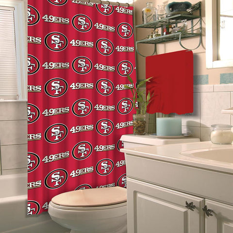 San Francisco 49ers NFL Shower Curtain