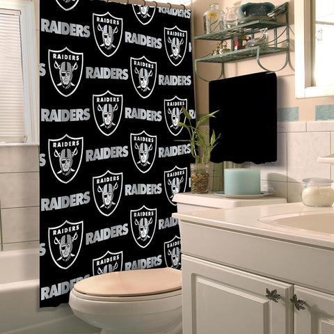 Oakland Raiders NFL Shower Curtain