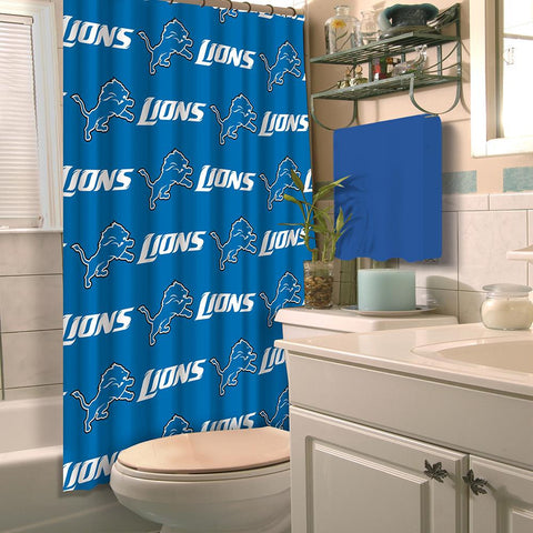 Detroit Lions NFL Shower Curtain