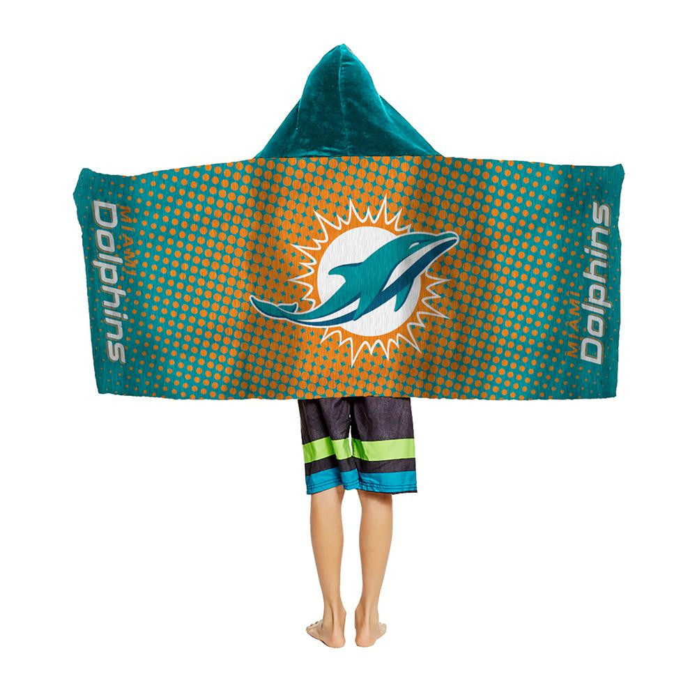 Miami Dolphins NFL Youth Hooded Beach Towel