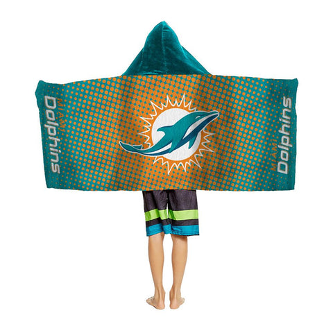 Miami Dolphins NFL Youth Hooded Beach Towel