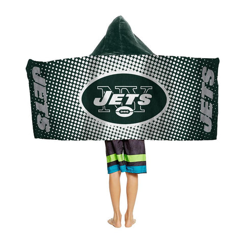 New York Jets NFL Youth Hooded Beach Towel