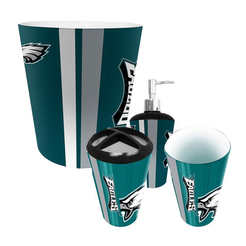 Philadelphia Eagles NFL Complete Bathroom Accessories 4pc Set