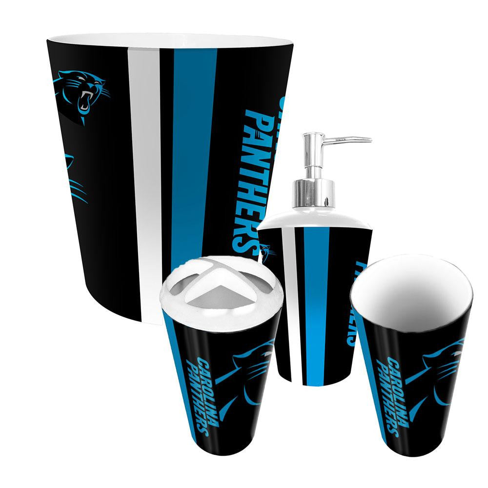 Carolina Panthers NFL Complete Bathroom Accessories 4pc Set