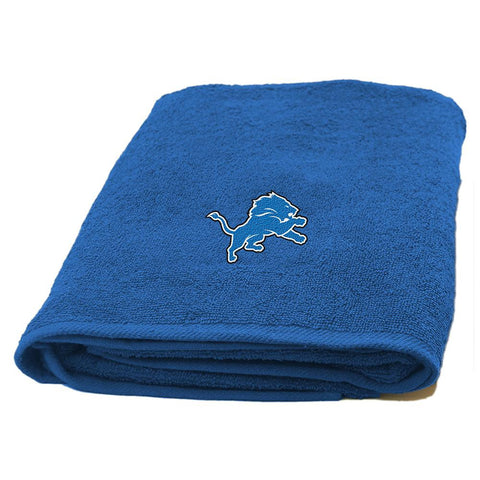 Detroit Lions NFL Bath Towel with Embroidered Applique Logo (25x50)