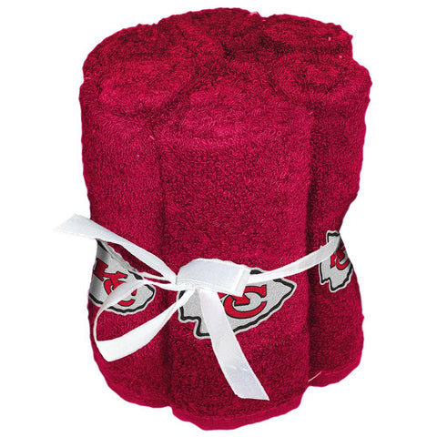 Kansas City Chiefs NFL Washcloths (6 Pack)