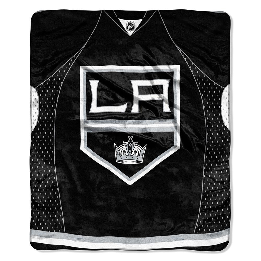 Los Angeles Kings NHL Royal Plush Raschel Blanket (Jersey Series) (50in x 60in)