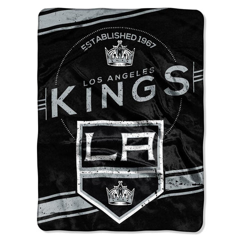 Los Angeles KIngs NHL Royal Plush Raschel Blanket (Stamp Series) (60x80)