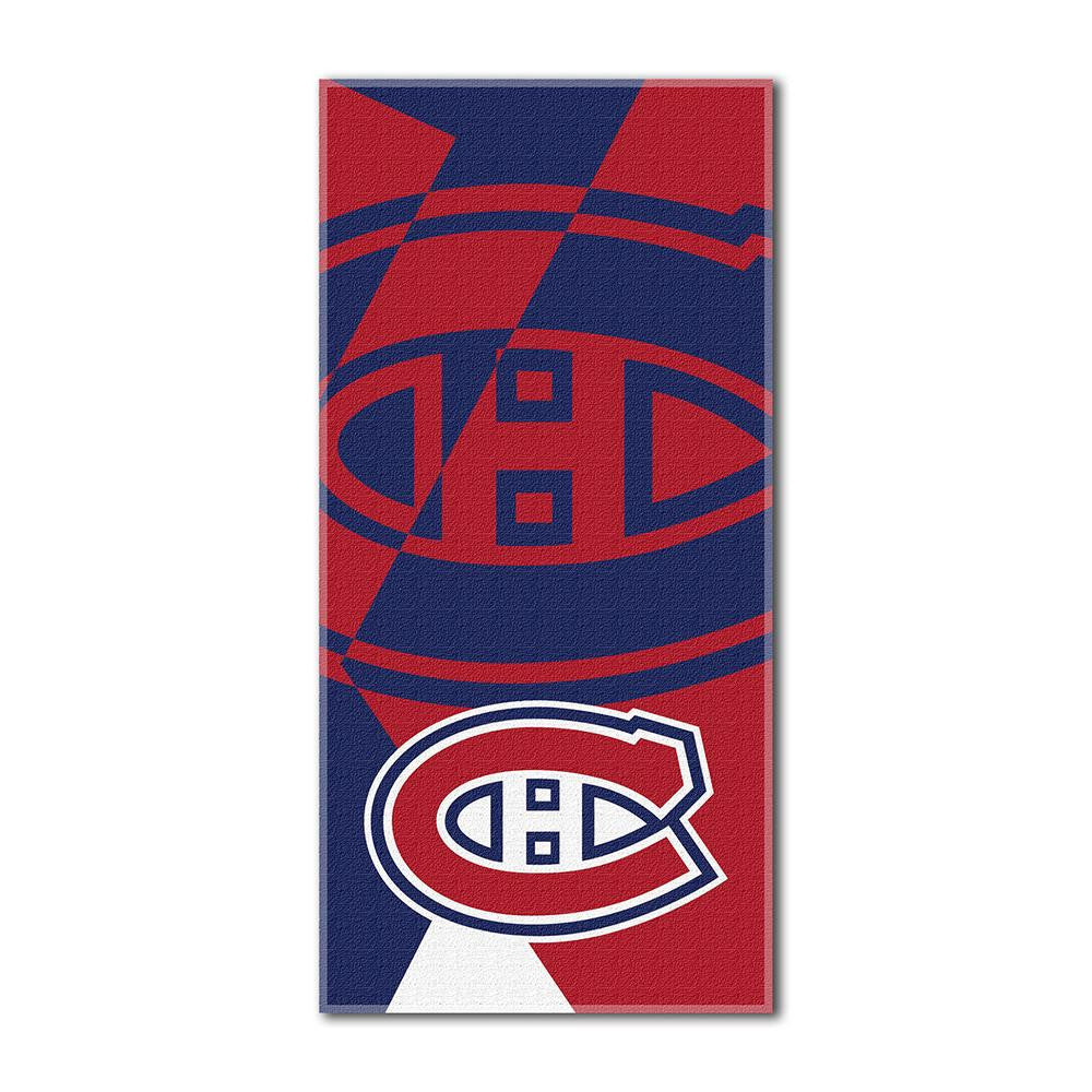 Montreal Canadiens NHL ?Puzzle? Over-sized Beach Towel (34in x 72in)
