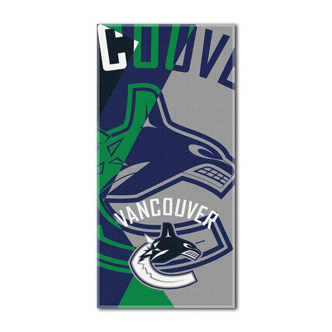 Vancouver Canucks NHL ?Puzzle? Over-sized Beach Towel (34in x 72in)