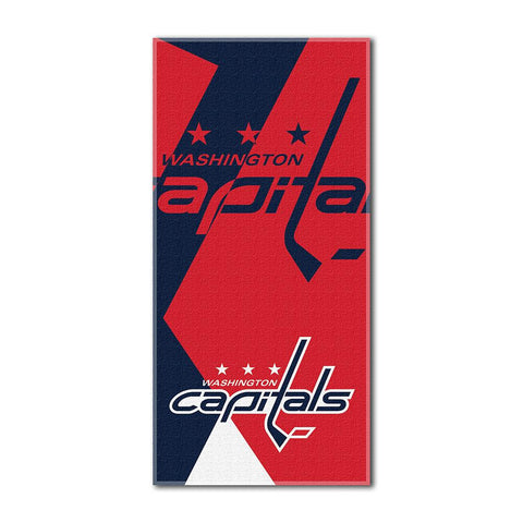Washington Capitals NHL ?Puzzle? Over-sized Beach Towel (34in x 72in)
