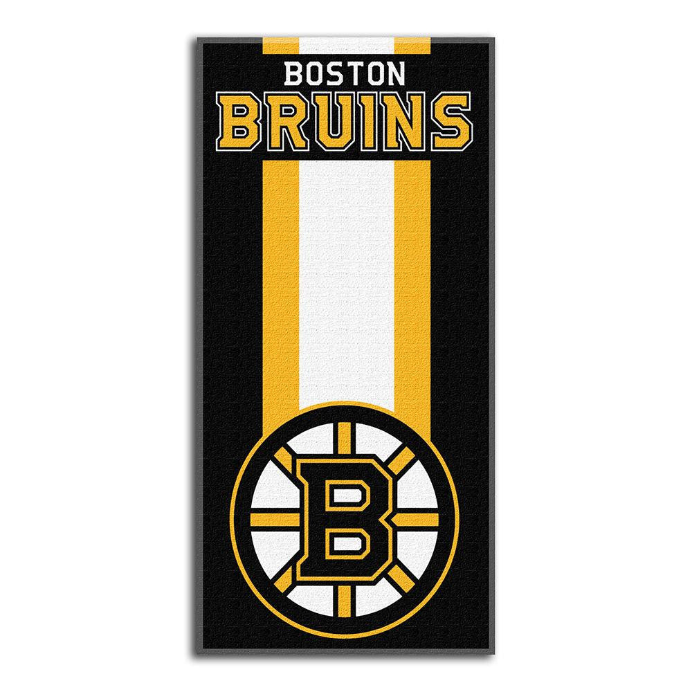 Boston Bruins NHL Zone Read Cotton Beach Towel (30in x 60in)