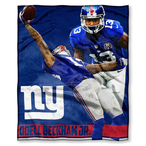 New York Giants NFL Odell Beckham Jr Silk Touch Throw (50in x 60in)