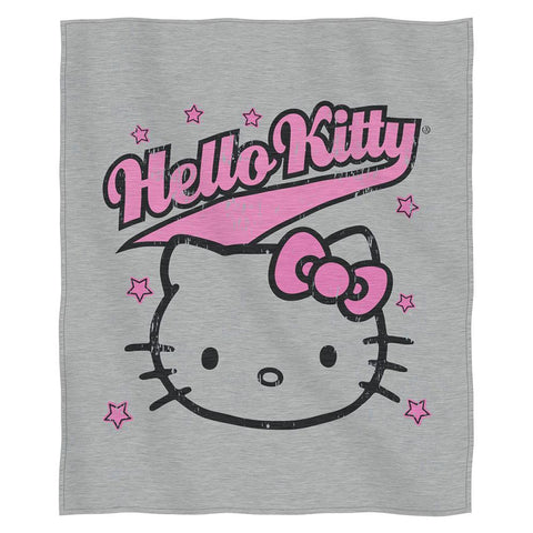 Hello Kitty - Varsity Kitty  Sweatshirt Throw (50 x 60)