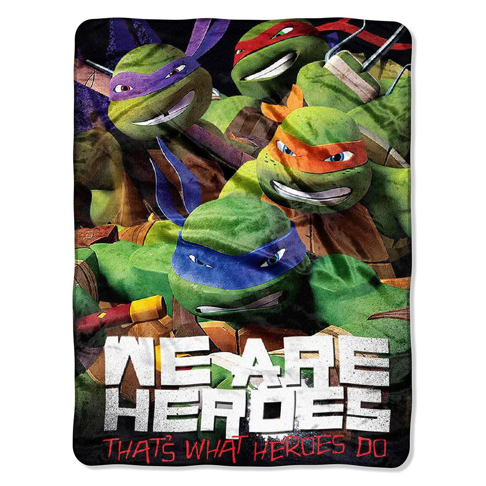 TMNT We Are Heroes  Micro Raschel Blanket (46in x 60in)