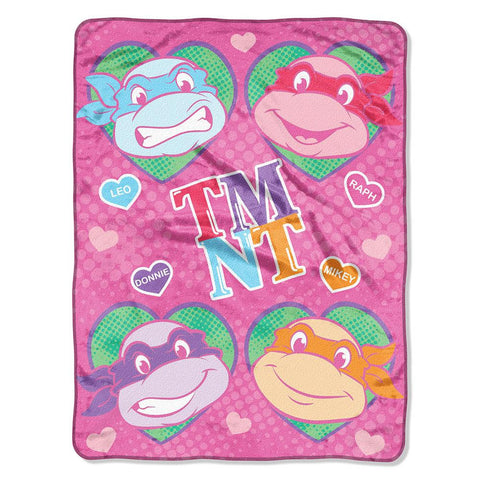 TMNT-Cowabunga Love  Micro Raschel Blanket (46in x 60in)