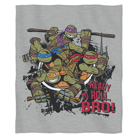 TMNT Turtle Roll  Sweatshirt Throw (50 x 60)