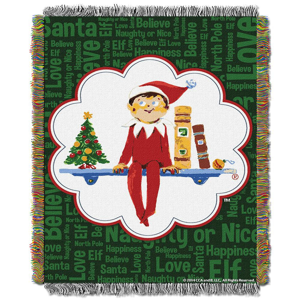 Elf Movie Pose  Woven Tapestry Throw Blanket (48x60)