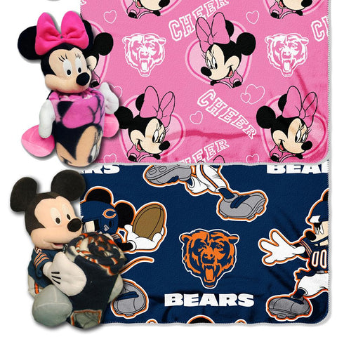 Chicago Bears NFL Mickey and Minnie Mouse Throw Combo