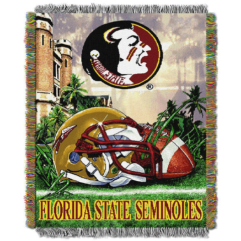 Florida State Seminoles NCAA Woven Tapestry Throw (Home Field Advantage) (48x60)