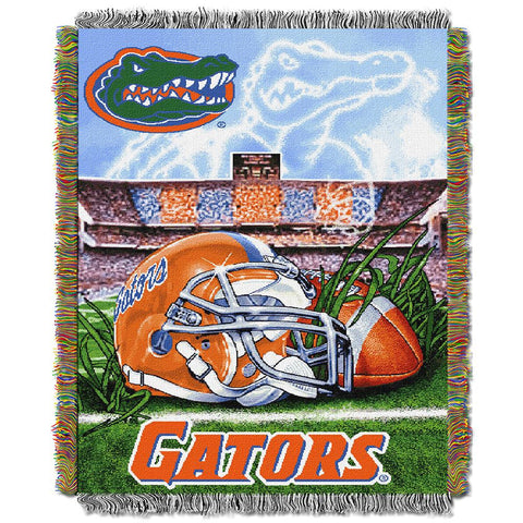 Florida Gators NCAA Woven Tapestry Throw (Home Field Advantage) (48x60)
